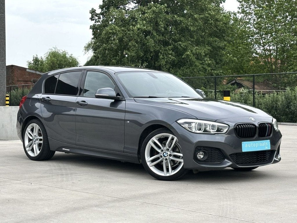 BMW 116i 2017 M Sportpakket 74122km Eerste eigenaar, Argent ou Gris, Achat, Euro 6, Entreprise