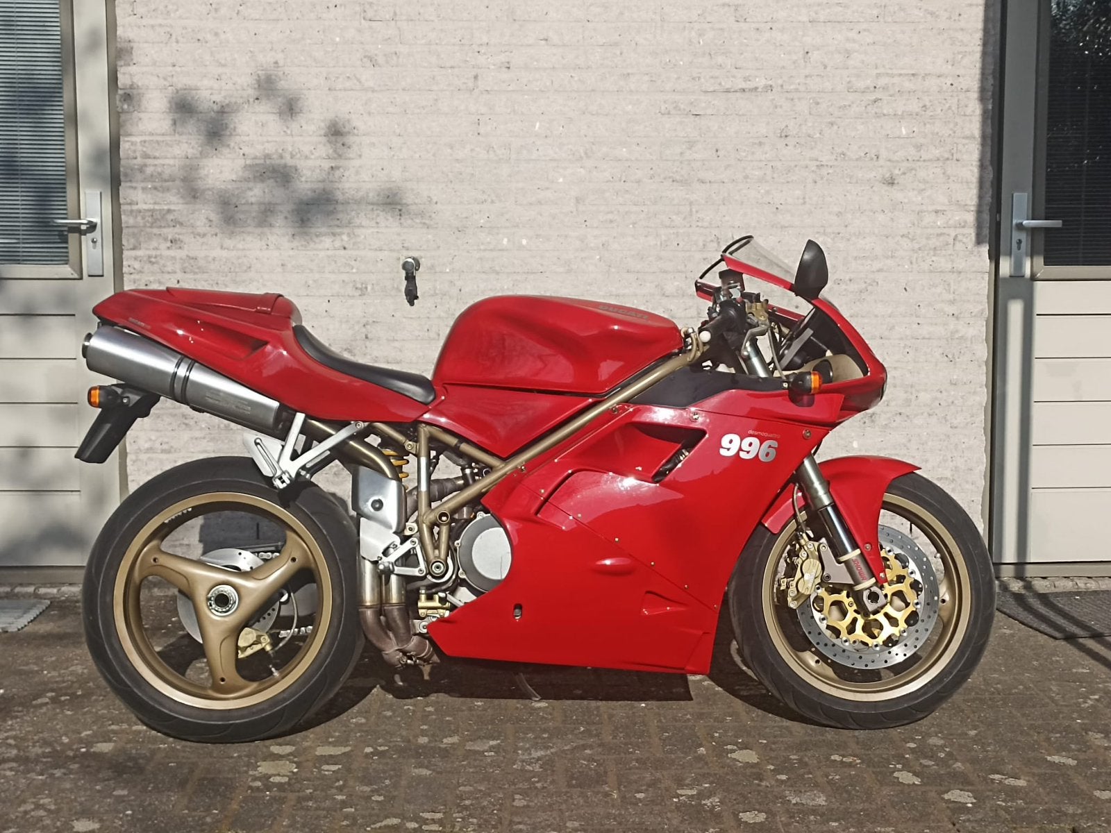 Ducati 996 Biposto - origineel - 21.248 km, Motos, Motos | Ducati, Permis Moto A, Occasion, Plus de 35 kW, 2 cylindres
