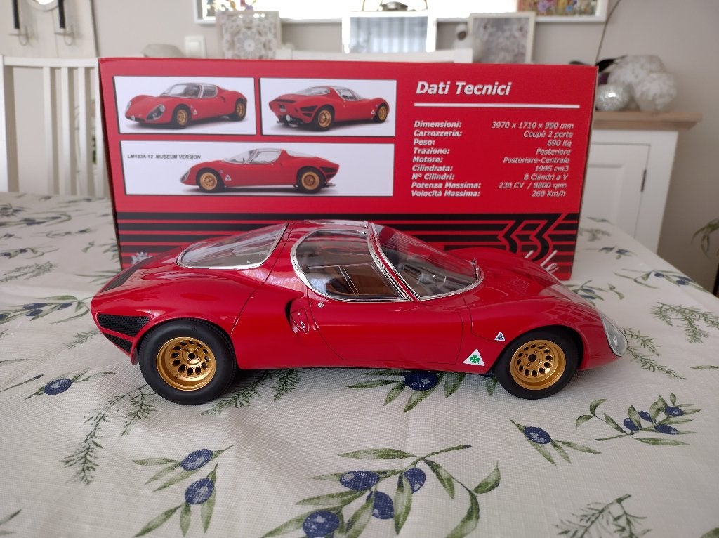 Alfa Romeo 33 Coupè Stradale Museum Versie. Laudoracing 1:12, Ophalen of Verzenden, Nieuw, 1:9 t/m 1:12, Auto