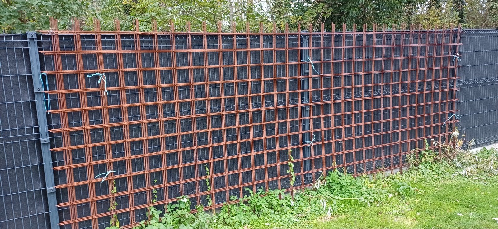 Lot de 5 treillis soudés / grilles à béton 6mm (5m x 2m), Enlèvement, Fer