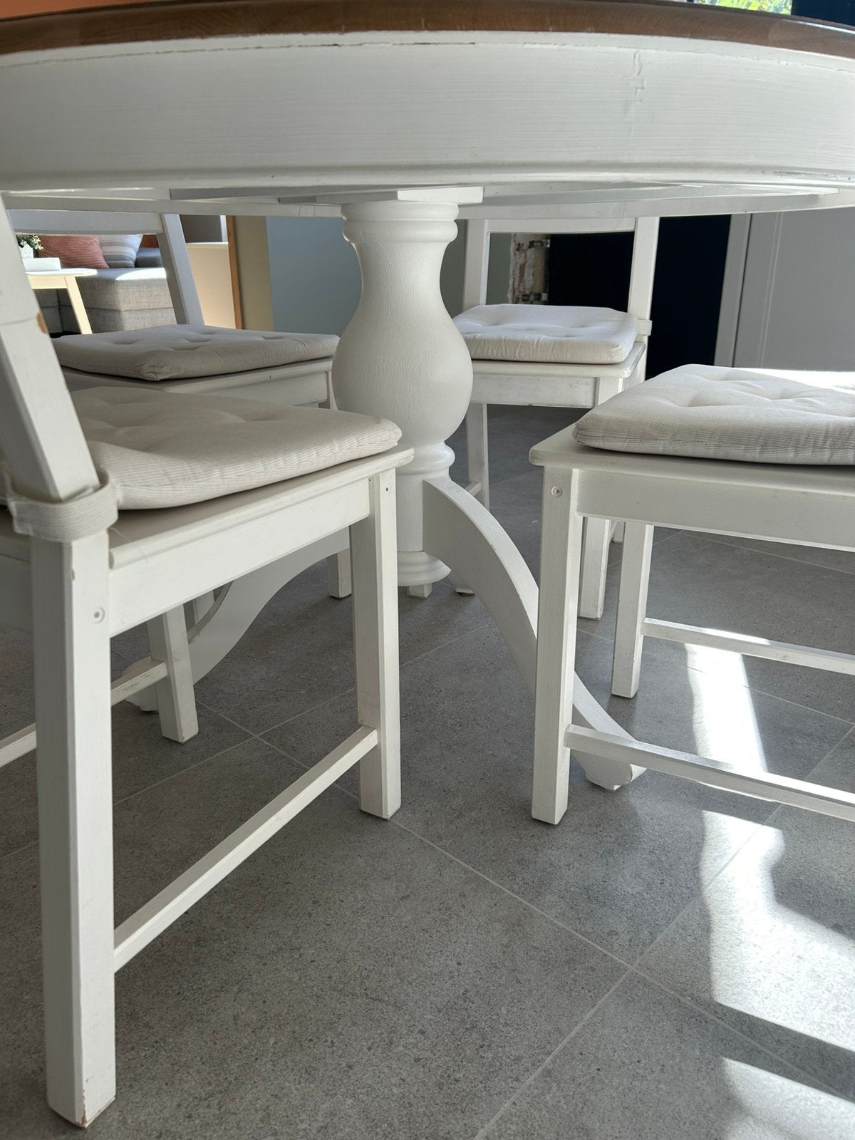 Keukentafel met 6 stoelen, Ophalen, Gebruikt, Landelijk, Vijf personen of meer