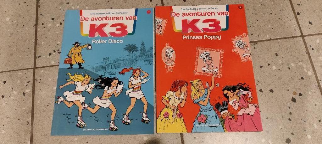 K3 strips 1 en 2, Plusieurs BD, Dirk Stallaert, Comme neuf, Enlèvement