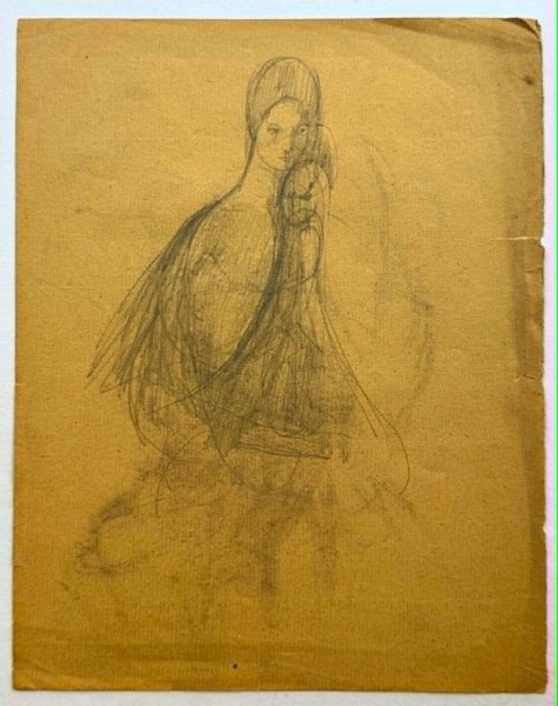 George Minne -  2 originele tekeningen, Ophalen of Verzenden, Tekening, Potloodtekening