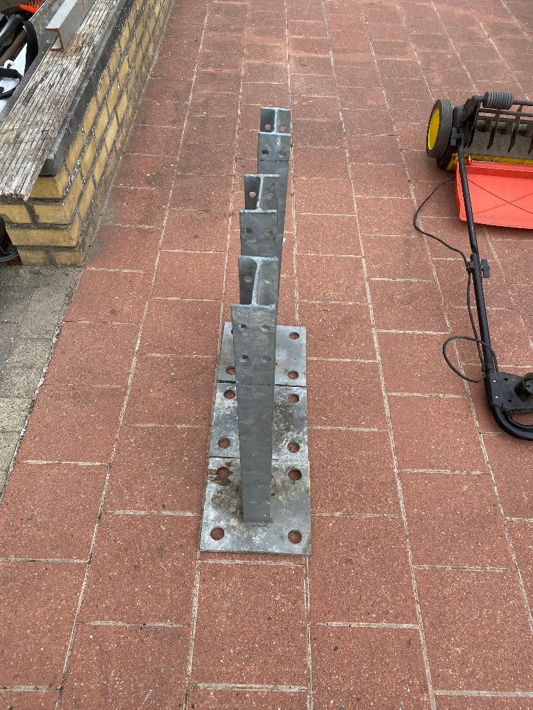steunpalen - metaal- 3 stuks, Ophalen, Gebruikt, 50 tot 100 mm, Overige typen