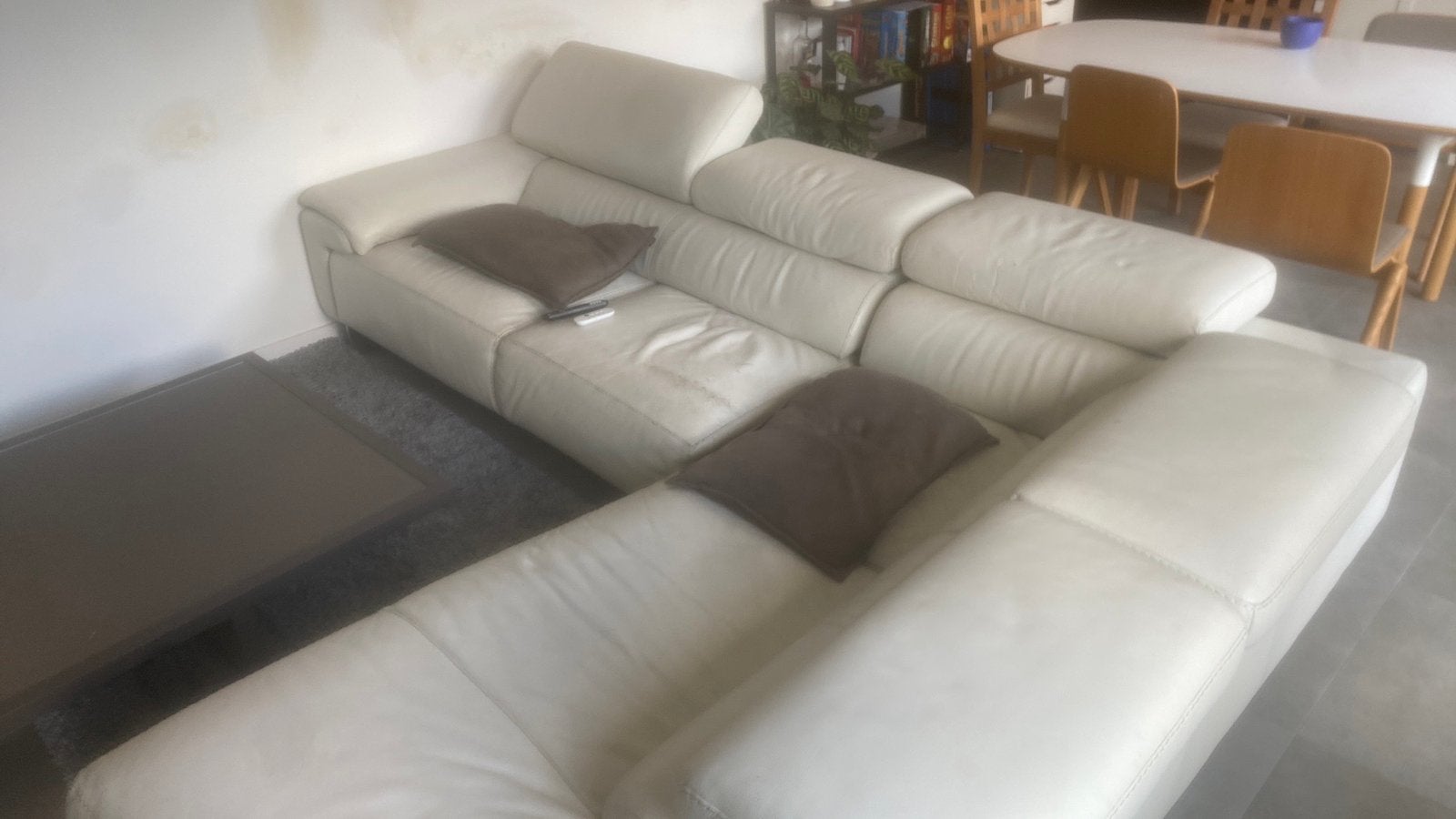 Witte zetel, Huis en Inrichting, Ophalen, Zo goed als nieuw