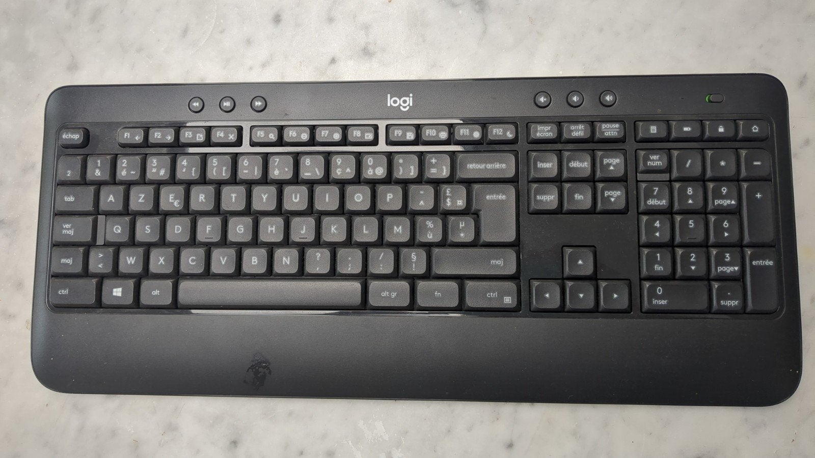 Logitech k540 draadloos toetsenbord zonder dongle, Computers en Software, Toetsenborden, Logitech G, Draadloze ontvanger, Azerty