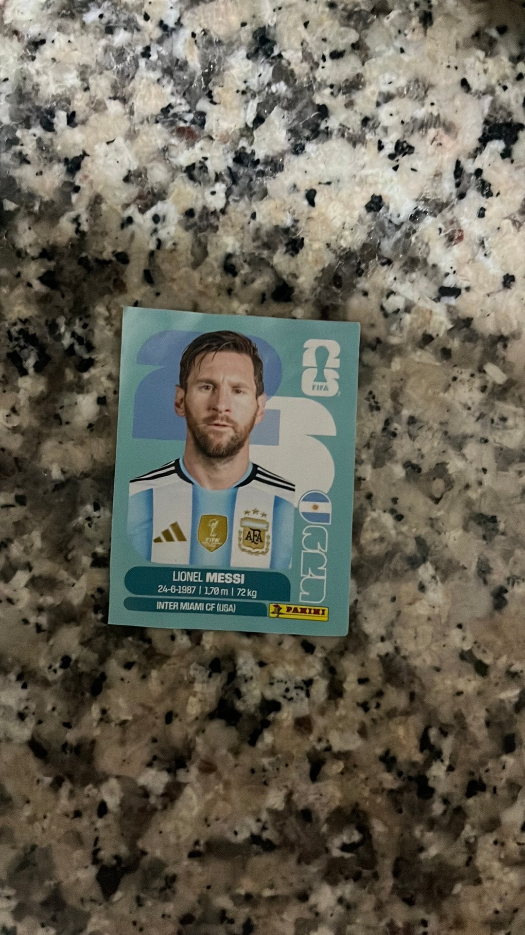 Voetbalkaart Messi, Verzamelen, Ophalen, Nieuw, Spelerskaart