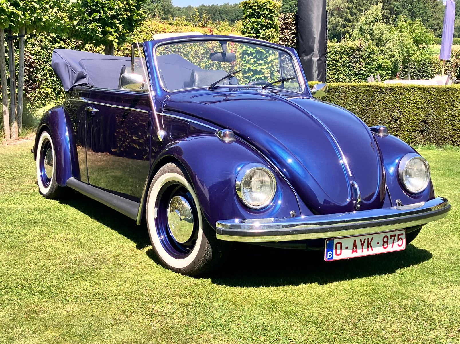 VW Kever 1500 van 1968, Auto's, Oldtimers, Achterwielaandrijving, Zwart, Cabriolet, Handgeschakeld