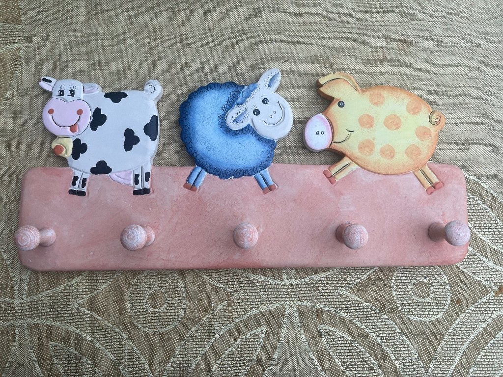 kapstokje dieren voor kids, Huis en Inrichting, Woonaccessoires | Kapstokken, Ophalen of Verzenden, Zo goed als nieuw, Minder dan 100 cm