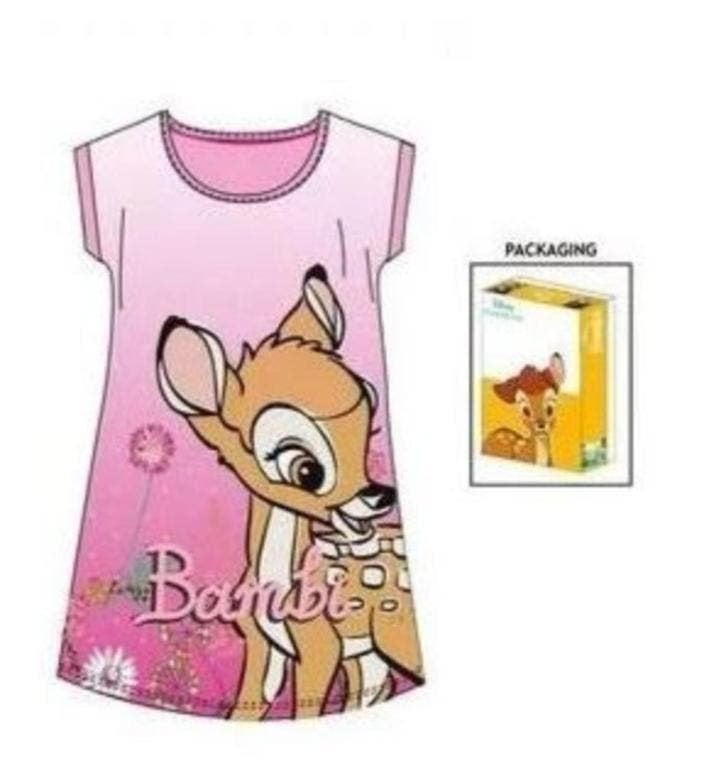 Bambi Nachthemd Roze - Maat 104 - 122 - Disney - Katoen, Kinderen en Baby's, Kinderkleding | Maat 104, Disney, Nacht- of Onderkleding