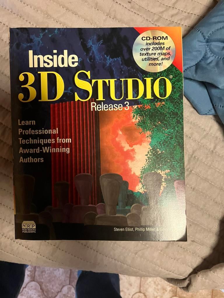 Vintage computer boek inside 3d studio, Ophalen of Verzenden, Zo goed als nieuw