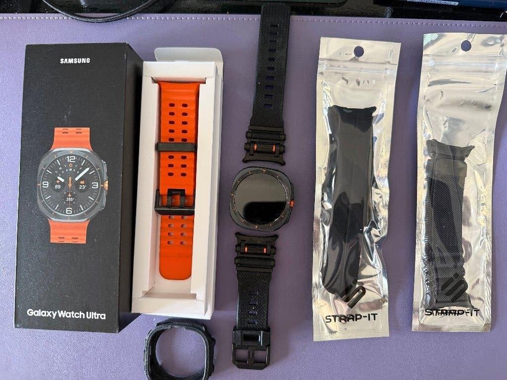 GALAXY WATCH ULTRA LTE, Zwart, Nieuw, Samsung galaxy watch ultra, Ophalen of Verzenden
