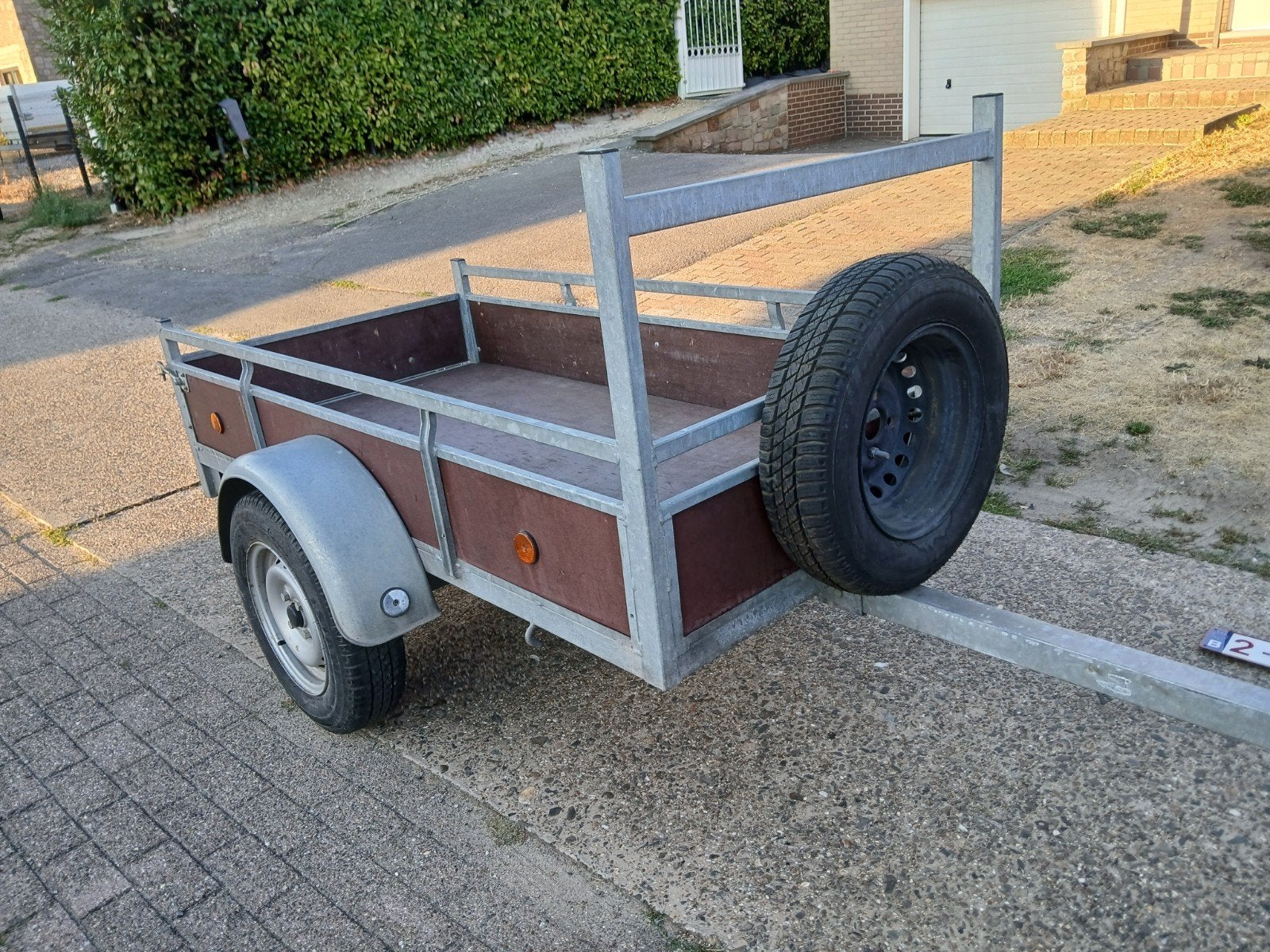 gegalavaniseerde aanhangwagen 200 x 100 cm, Auto diversen, Aanhangers en Bagagewagens, Ophalen