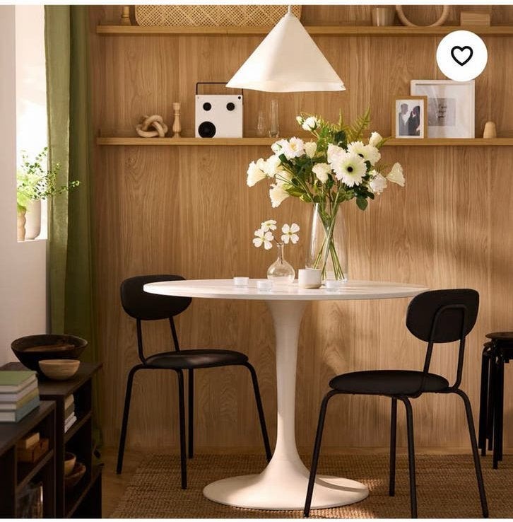 Ronde tafel - Ikea, Huis en Inrichting, Ophalen, Kunststof, Gebruikt, 100 tot 150 cm