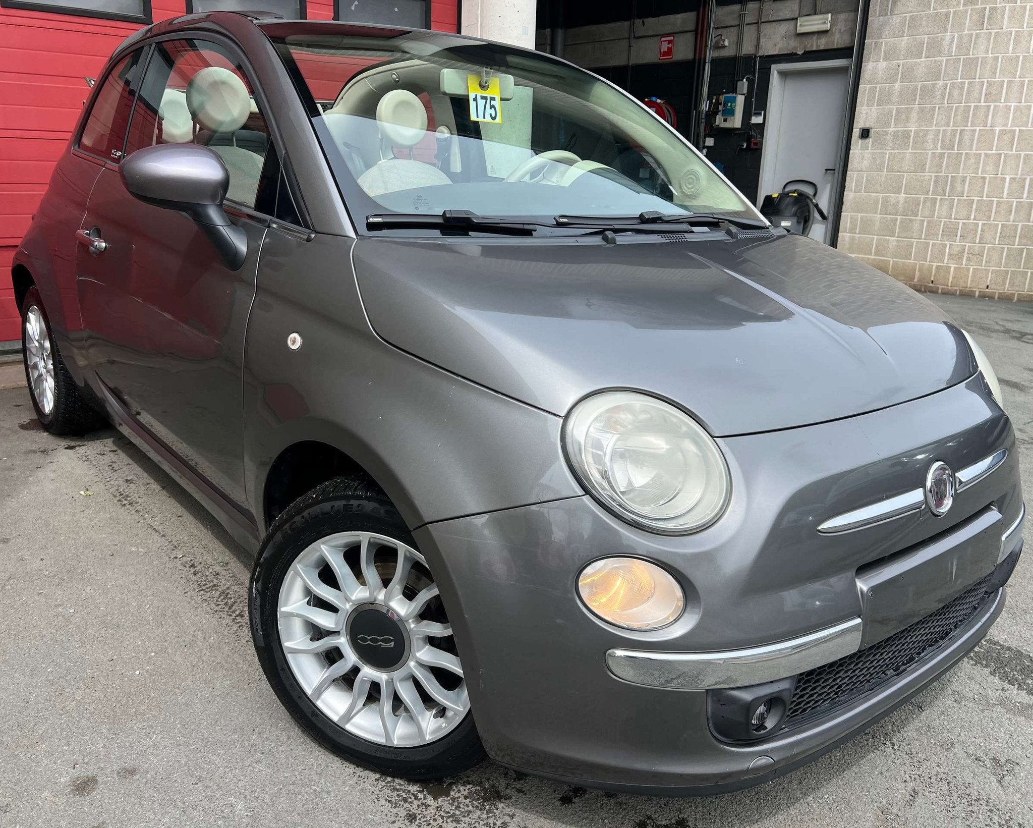 Fiat 500C 0.9 T TwinAir Lounge + CLIM + CAR-PASS, Autos, Fiat, 1305 kg, Argent ou Gris, Euro 6, Entreprise