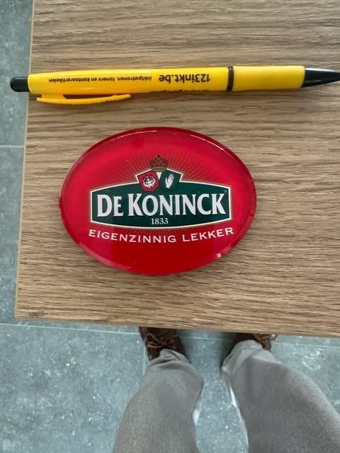 De Koninck taplens eigenzinning lekker, Ophalen of Verzenden, Zo goed als nieuw, Reclamebord, Plaat of Schild, De Koninck