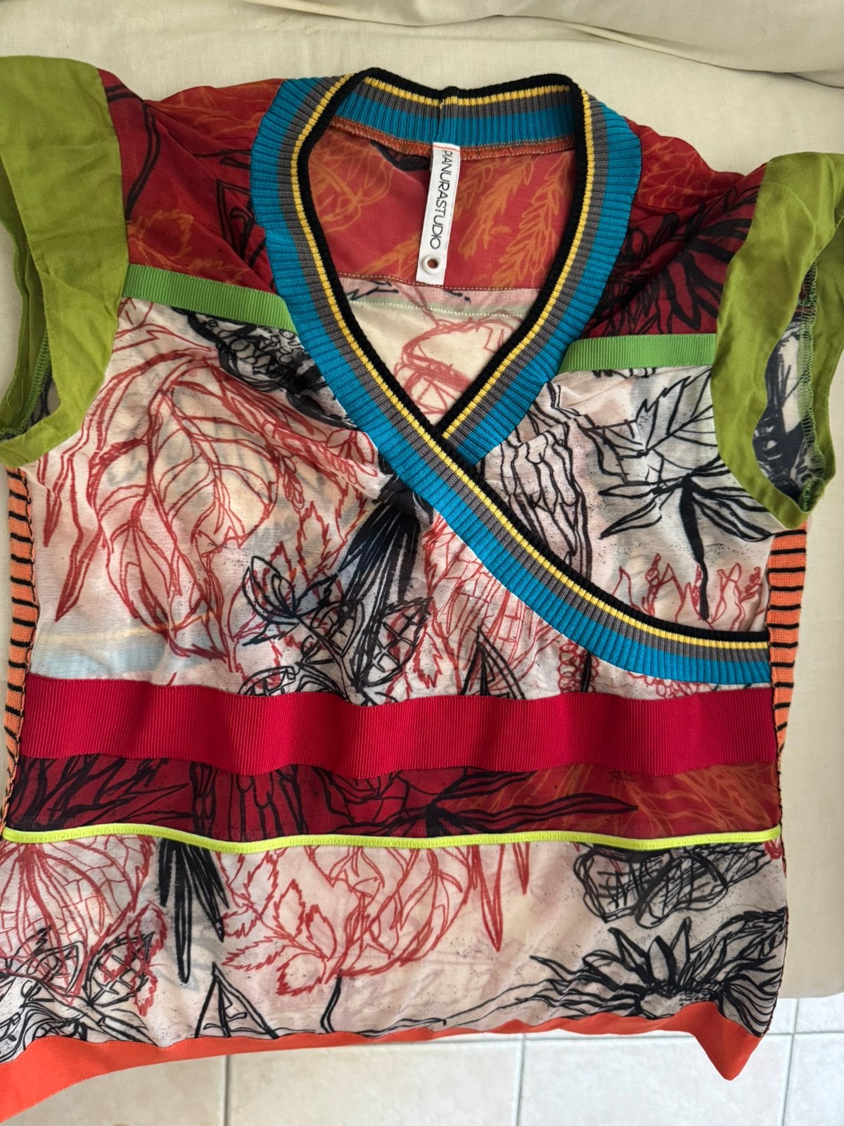 Italiaanse designermerk PIANURASTUDIO, Kleding | Dames, Rokken, Ophalen of Verzenden, Zo goed als nieuw, Maat 36 (S), Groen