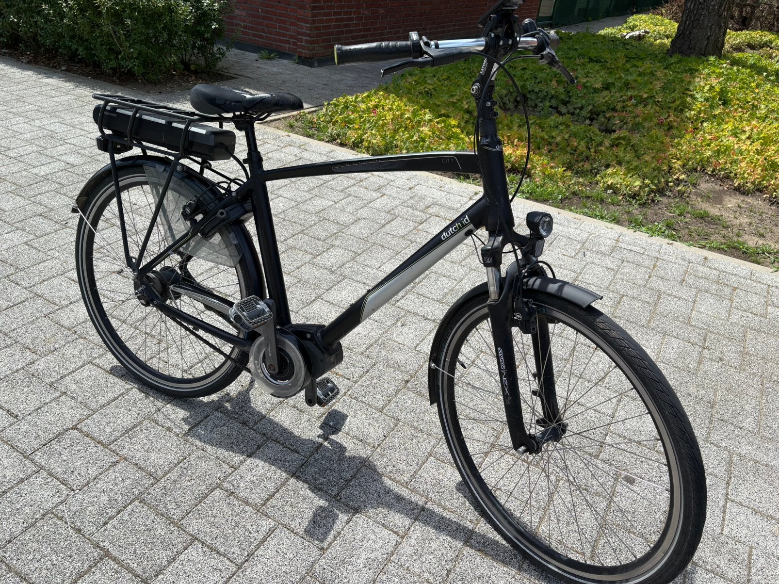 Elektrische heren fiets Shimano, Fietsen en Brommers, Ophalen of Verzenden, Zo goed als nieuw