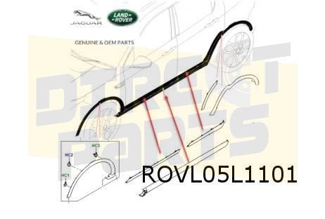 Land Rover Discovery Sport (12/14-9/19) Dorpelkap Links Orig, Land Rover, -, Verzenden, -