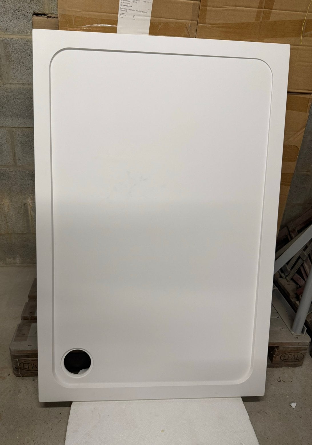 Solid Classic doucheblad 800x1200x30 mm, Doe-het-zelf en Bouw, Ophalen of Verzenden, Nieuw, Douche