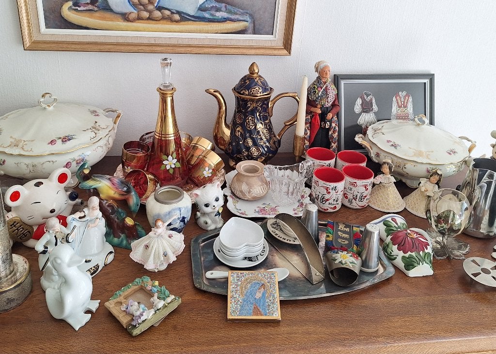 Diverse antieke en vintage brokante in 1 koop, Antiquités & Art, Antiquités | Porcelaine, Enlèvement ou Envoi