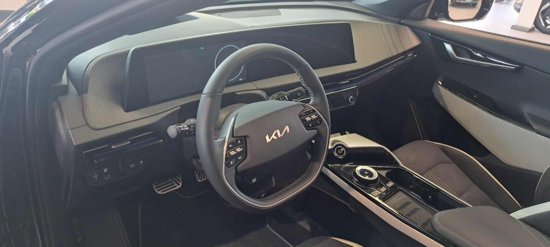 Kia Ev6 77,4kWh RWD GT-Line (automaat), Auto's, Automaat, Adaptive Cruise Control, 169 kW, Alcantara