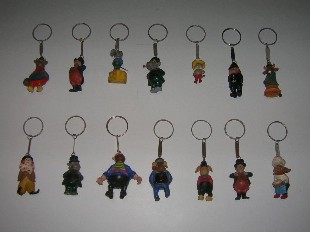 Oude sleutelhangers UNOX, Ophalen
