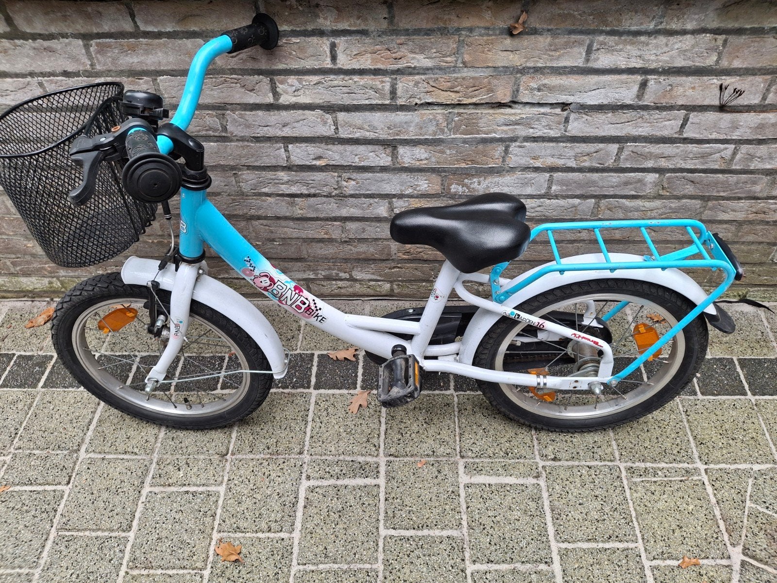 Stevige BNB Bike Dragon Kinderfiets 16 inch (met mandje & dr, Enlèvement, Frein à rétropédalage, 16 à 20 pouces, BNB Bike