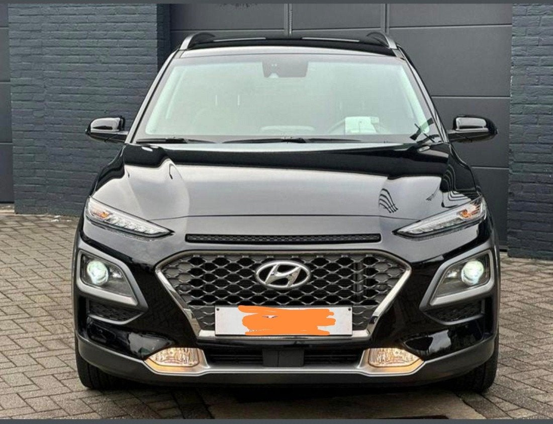 Te koop Hyundai Kona. Automaat. 1,6  benzine. Full option. 4, Auto's, Automaat, 1600 cc, Zwart, Leder