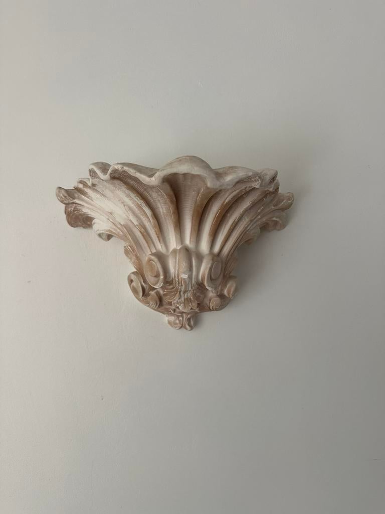 Muurlamp met ornament (schelp vorm), Ophalen, Gebruikt, 30 cm, 20 cm