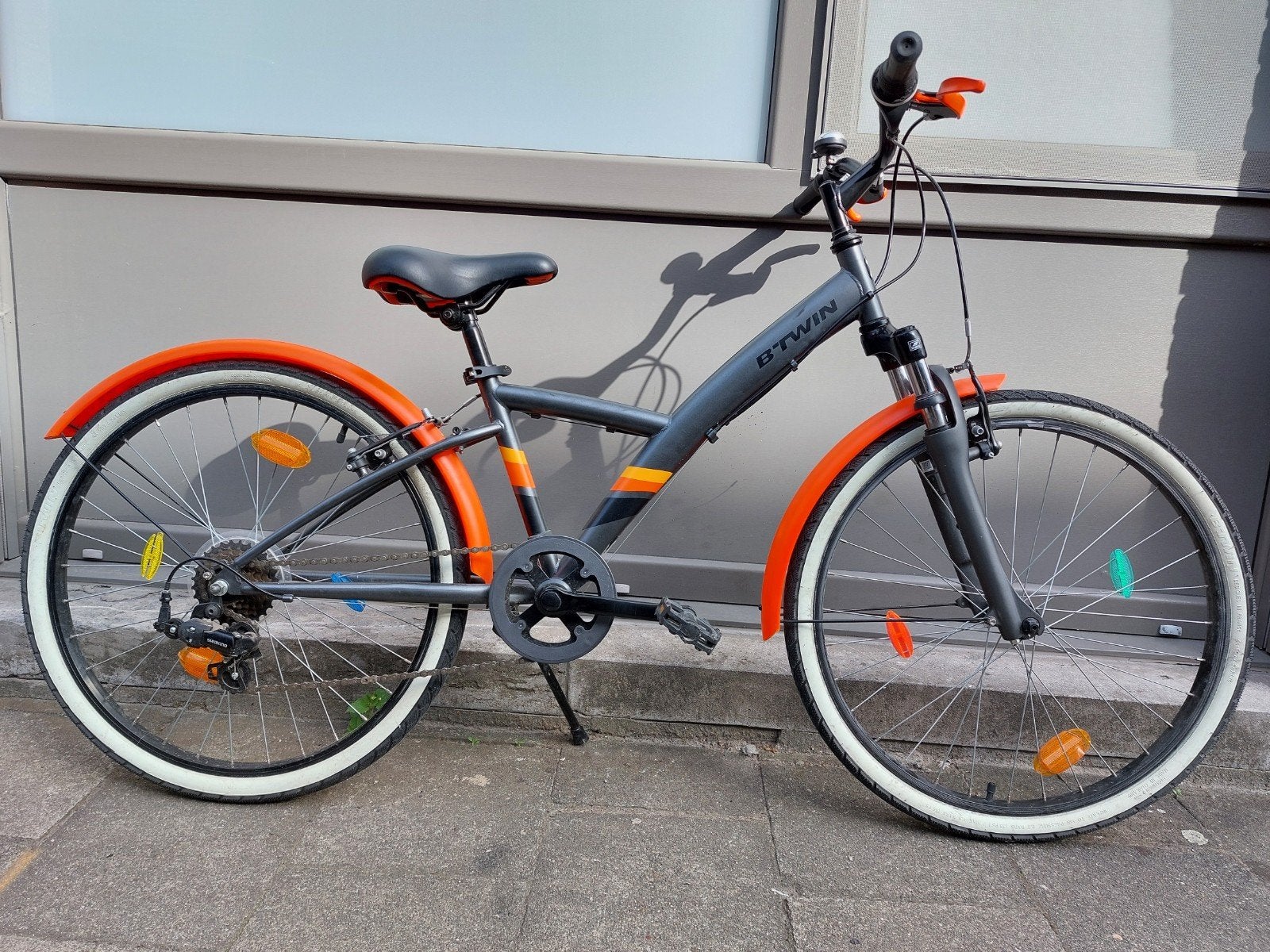 Meisjesfiets B'twin 24", Fietsen en Brommers, Ophalen, 24 inch, Velgrem, Versnellingen