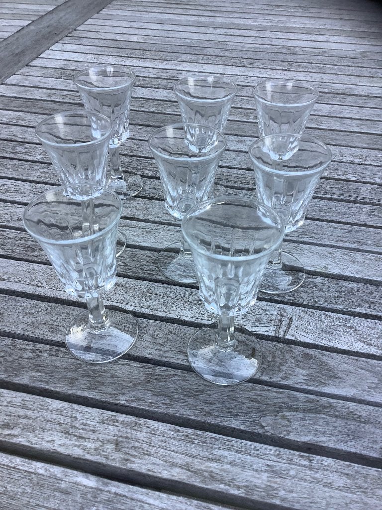 oude borrelglazen 8 en 4, Collections, Verres & Petits Verres, Enlèvement ou Envoi, Utilisé