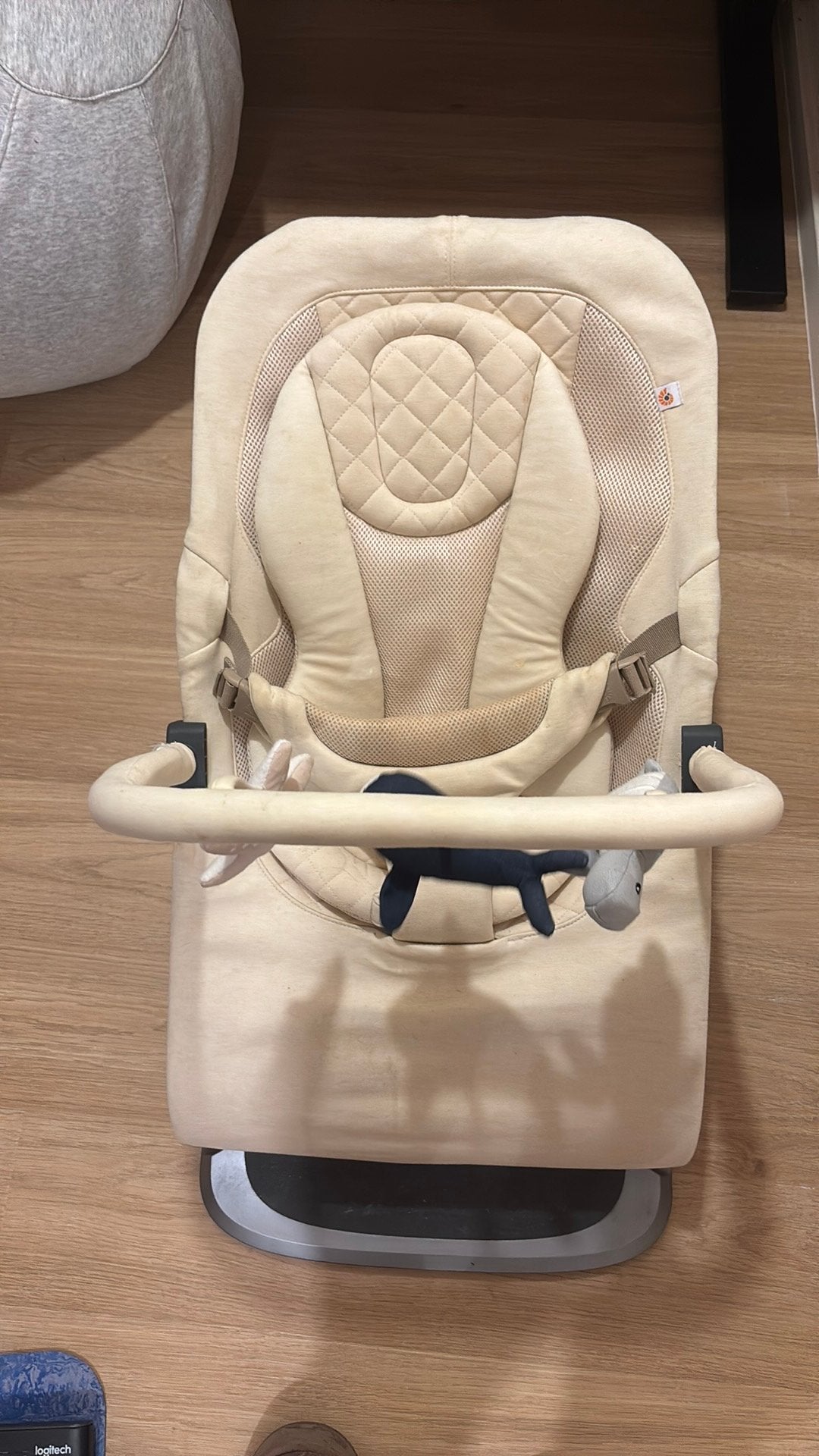 Wipper ergobaby incl speelboog, Kinderen en Baby's, Wipstoeltjes, Ophalen, Zo goed als nieuw, Verstelbaar