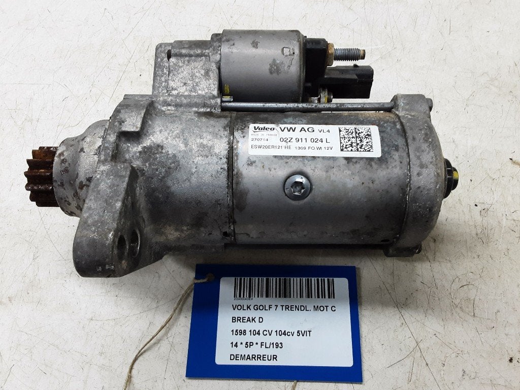 STARTMOTOR Volkswagen Golf VII Variant (AUVV) (02Z911024L), Gebruikt, Volkswagen, Volkswagen AG, Kundenbetreuung@volkswagen.de