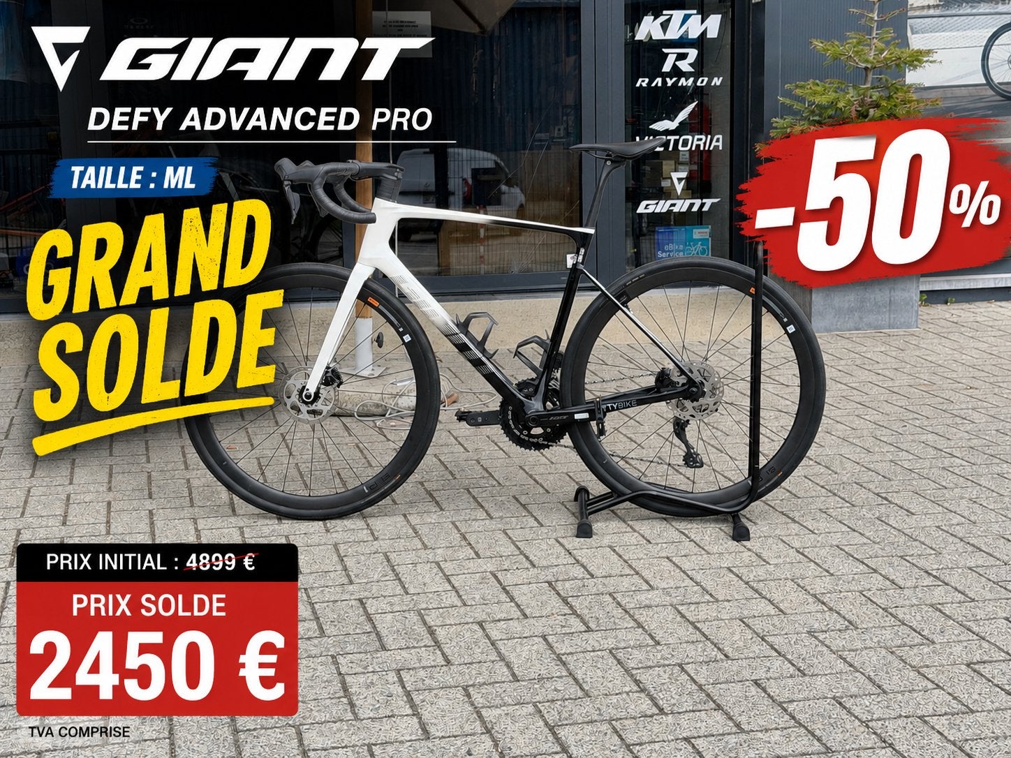 Velo de Route GIANT DEFY ADVANCED Pro, Vélos & Vélomoteurs, Giant, Enlèvement, Utilisé, 28 pouces