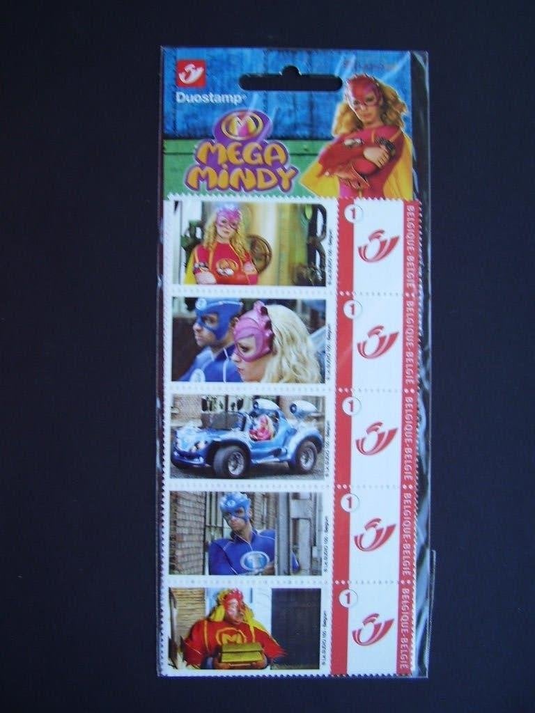 Mega Mindy - 5 duostamps in blister - postfris, Enlèvement ou Envoi, Neuf