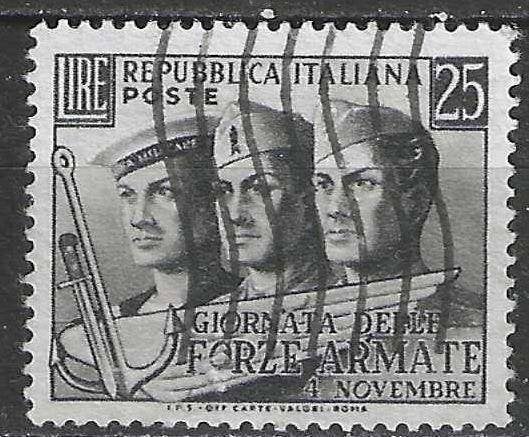 Italie 1952 - Yvert 638 - Dag van het Leger - 25 l. (ST), Postzegels en Munten, Postzegels | Europa | Italië, Verzenden, Gestempeld