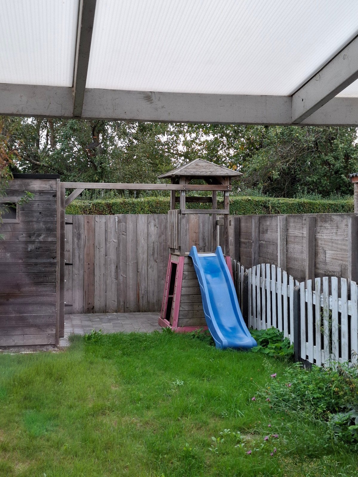 speeltuig met extra accessoires, Ophalen, Gebruikt, Glijbaan