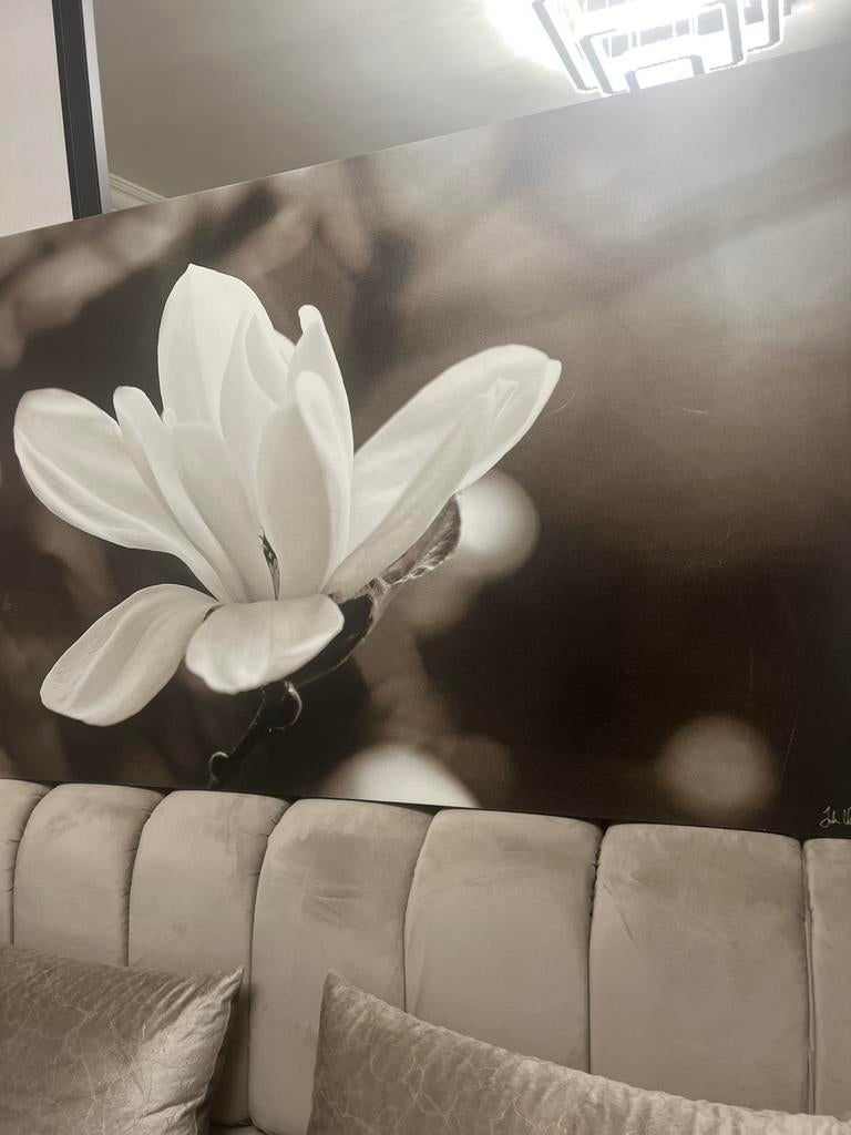 Mooie grote schilderij Canva met bloem, Ophalen, Schilderij