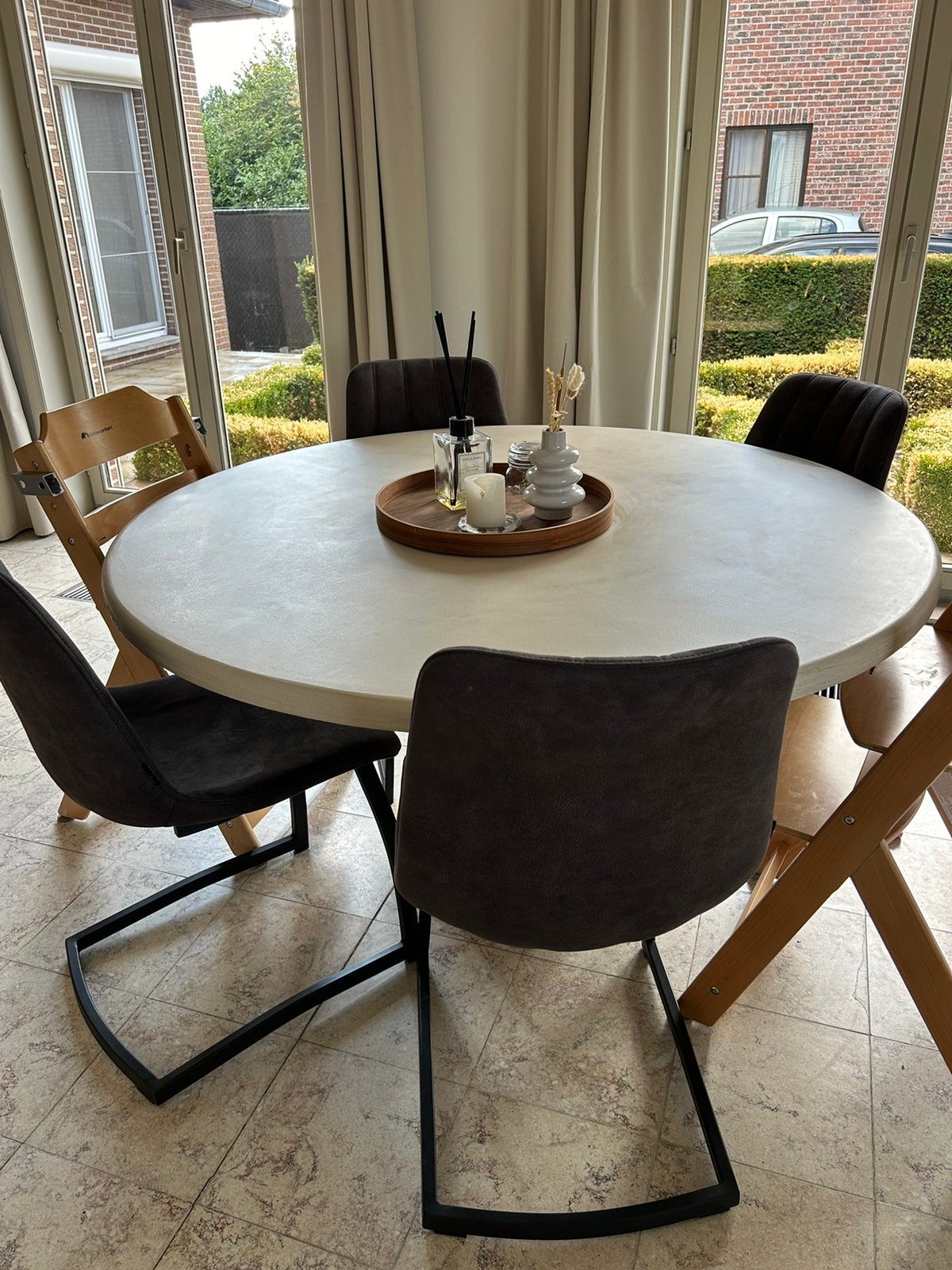 Mortex, Huis en Inrichting, Complete eetkamers, Ophalen, Zo goed als nieuw, 4 tot 6 stoelen