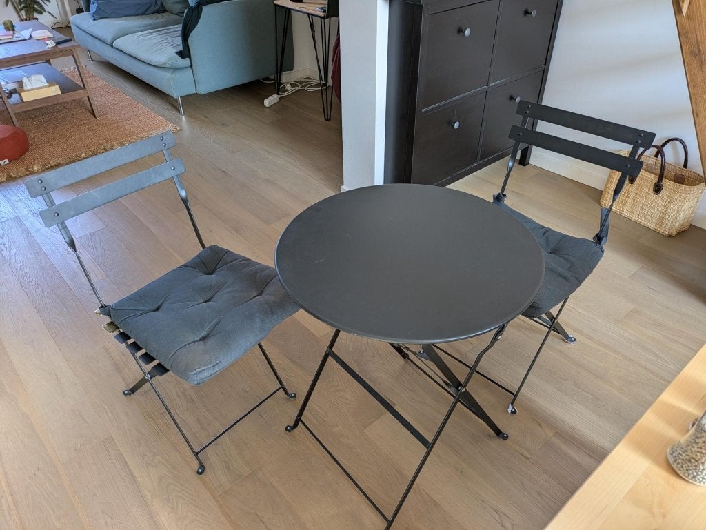 Table et chaises de terrasse, Jardin & Terrasse, Enlèvement, Utilisé