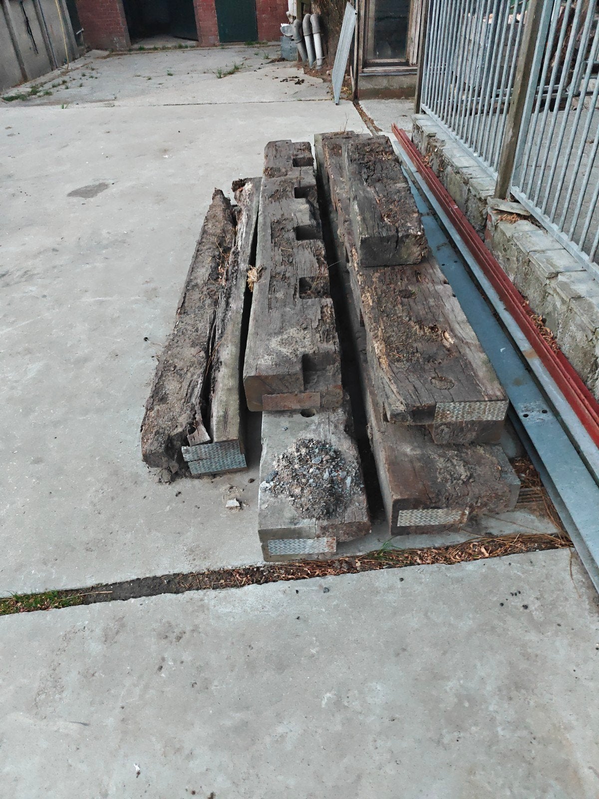 Houten balken, Ophalen, Balken