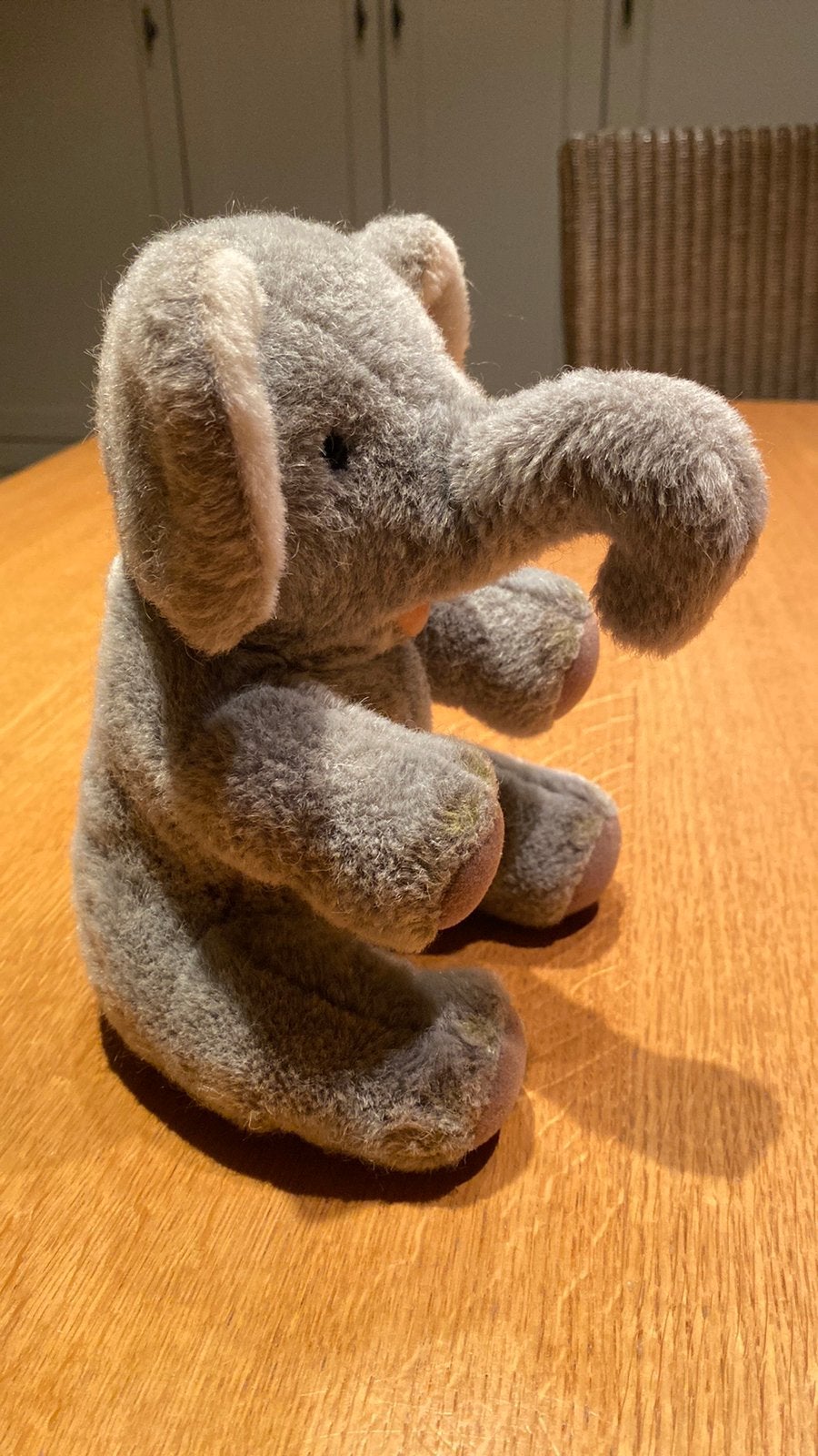 Steiff olifant jaren 80, Ophalen of Verzenden, Zo goed als nieuw, Olifant