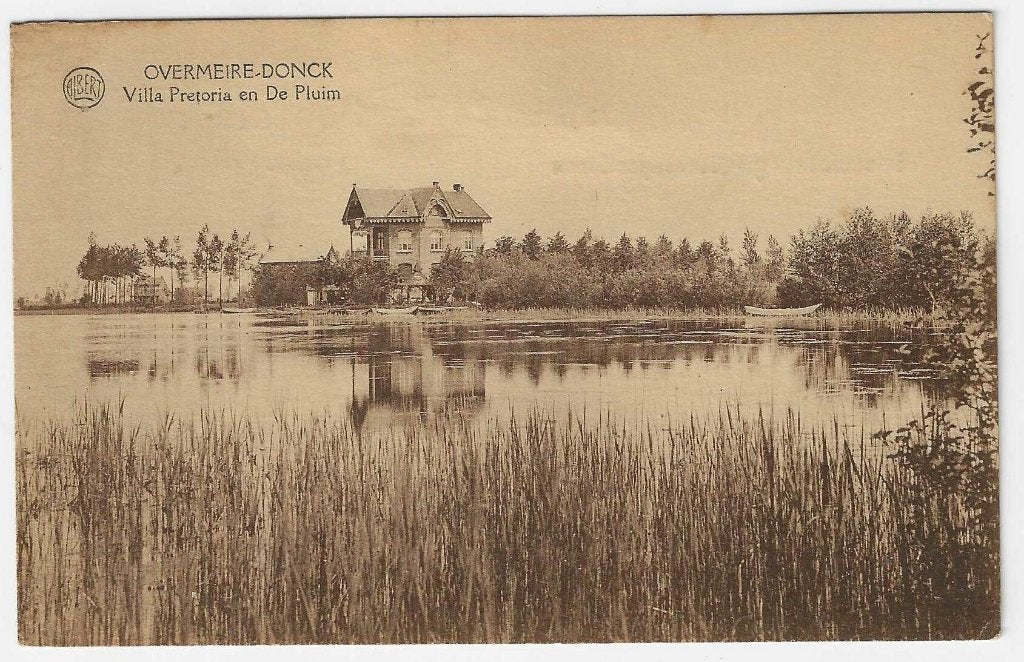 Carte postale Overmeire-Donck, Villa Pretoria et De Pluim, Enlèvement ou Envoi, 1920 à 1940, Non affranchie, Flandre Orientale