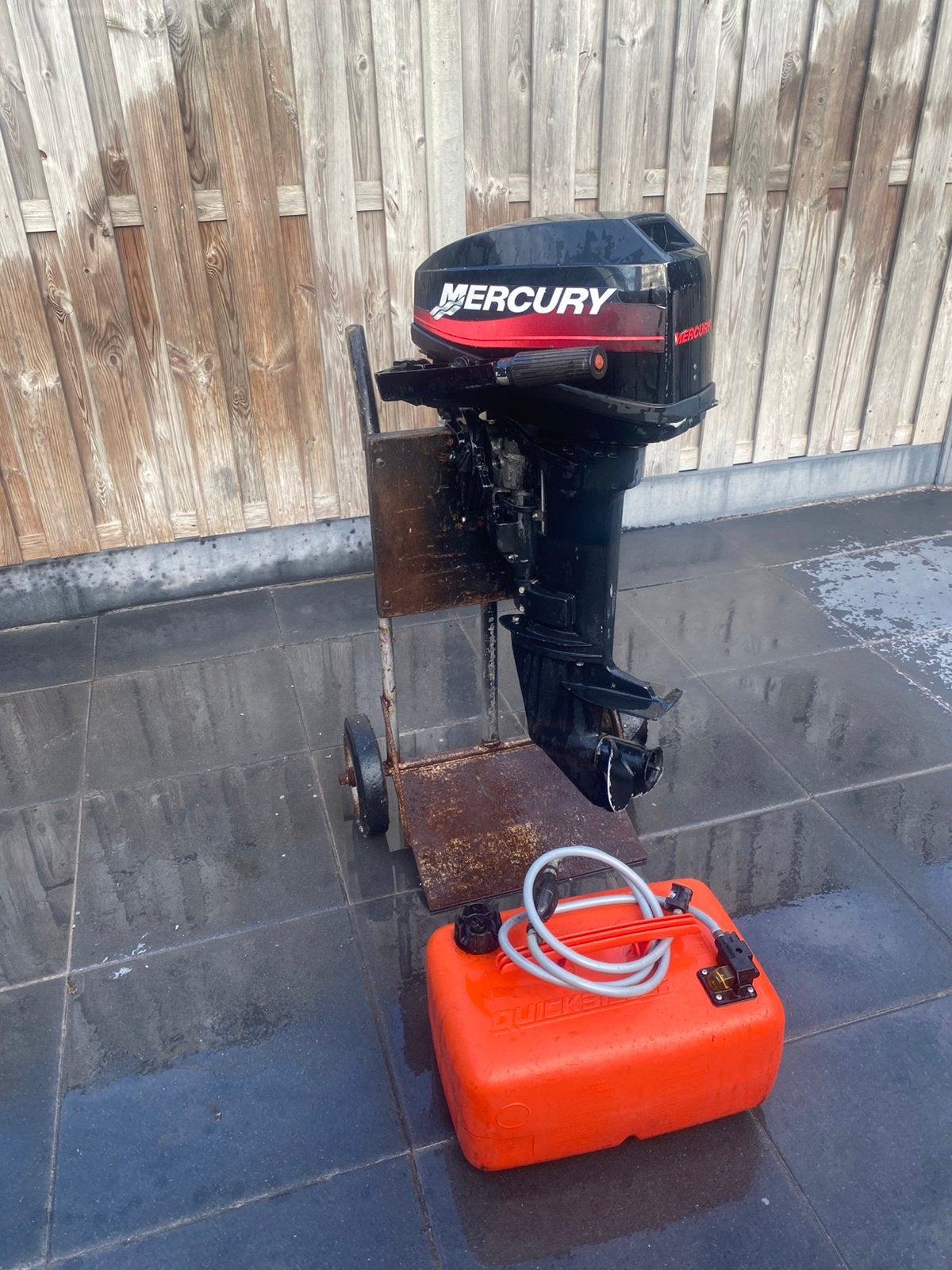 Mercury 15pk buitenboord motor, Watersport en Boten, Ophalen, Zo goed als nieuw