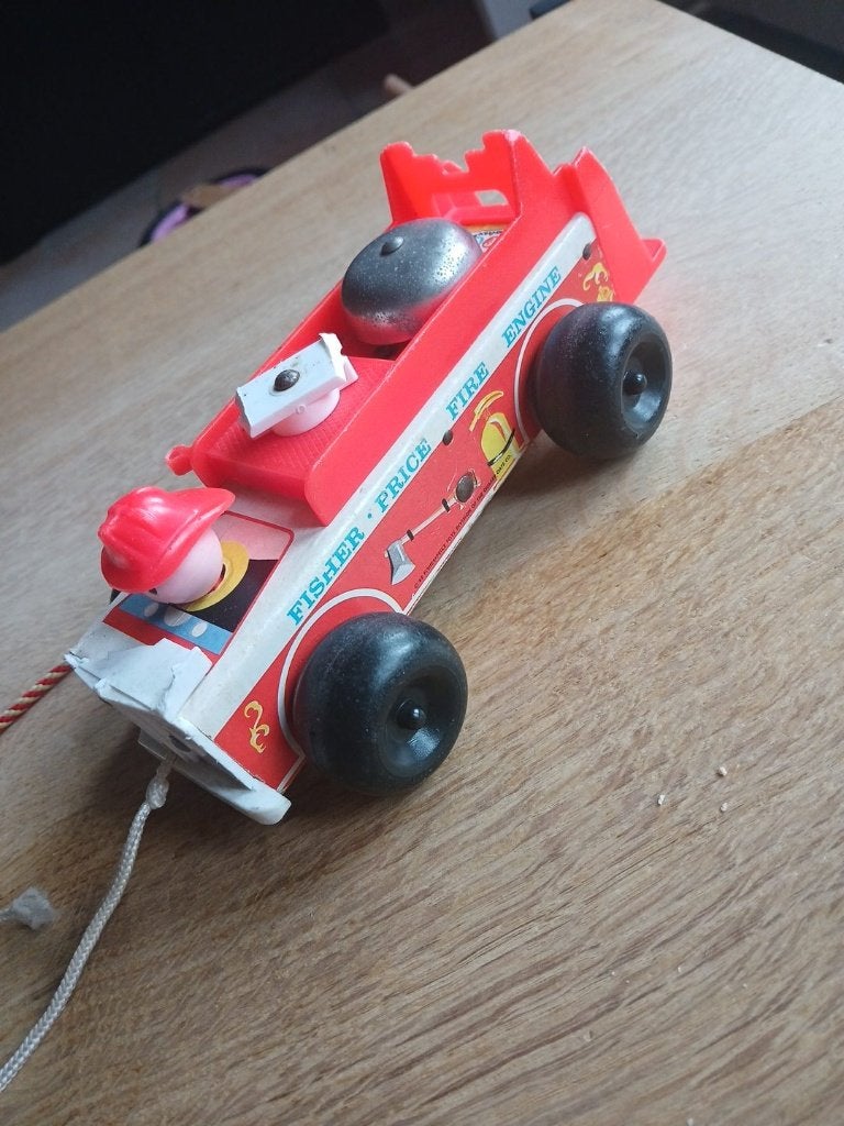 Voiturette pompier fisher price, Enlèvement ou Envoi, Utilisé, Voiture ou Véhicule, Sonore