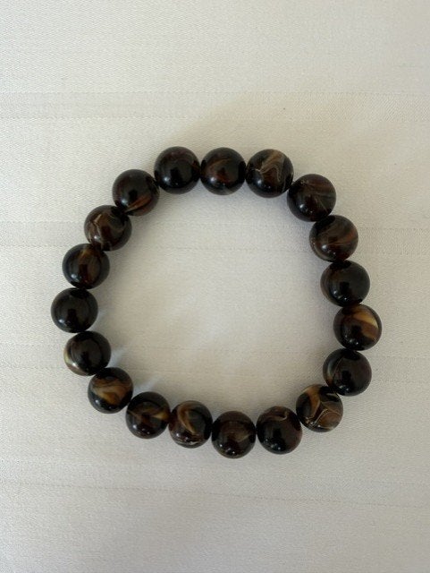 Armband met Oosterse Stenen, Handtassen en Accessoires, Overige materialen, Bruin, Nieuw, Ophalen of Verzenden
