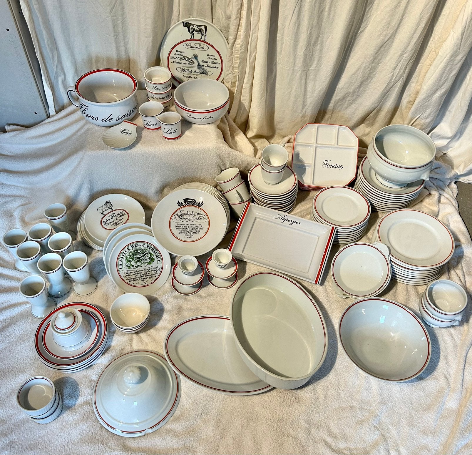 Exceptionnel Service Porcelaine d'Auteuil Bistrot par Lobjoy, Enlèvement