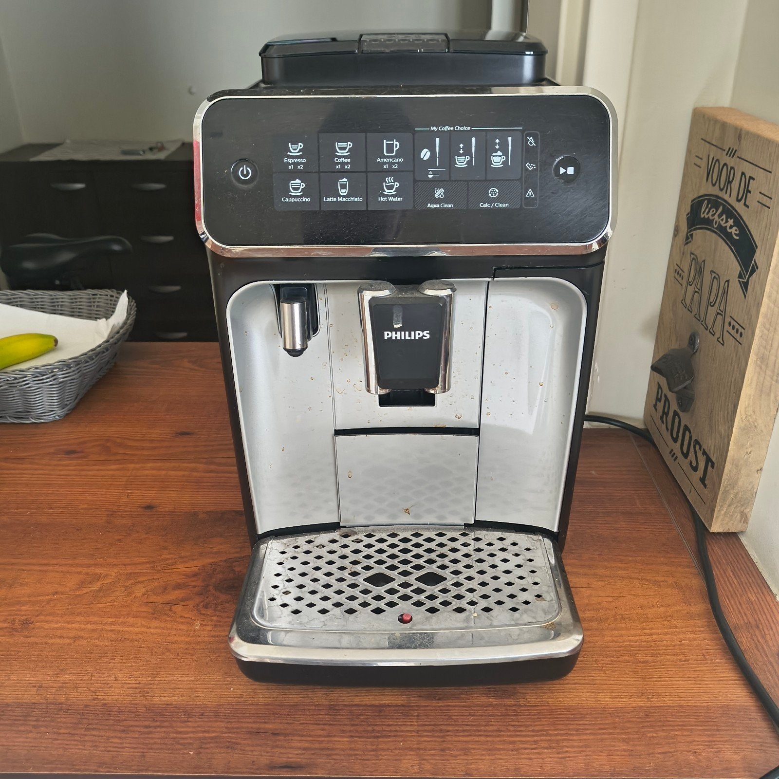 philips koffiemachine 2200 serie, Ophalen, Koffiemachine
