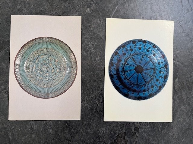 2 postkaarten Dish Persia - Perzisch bord, Ophalen of Verzenden
